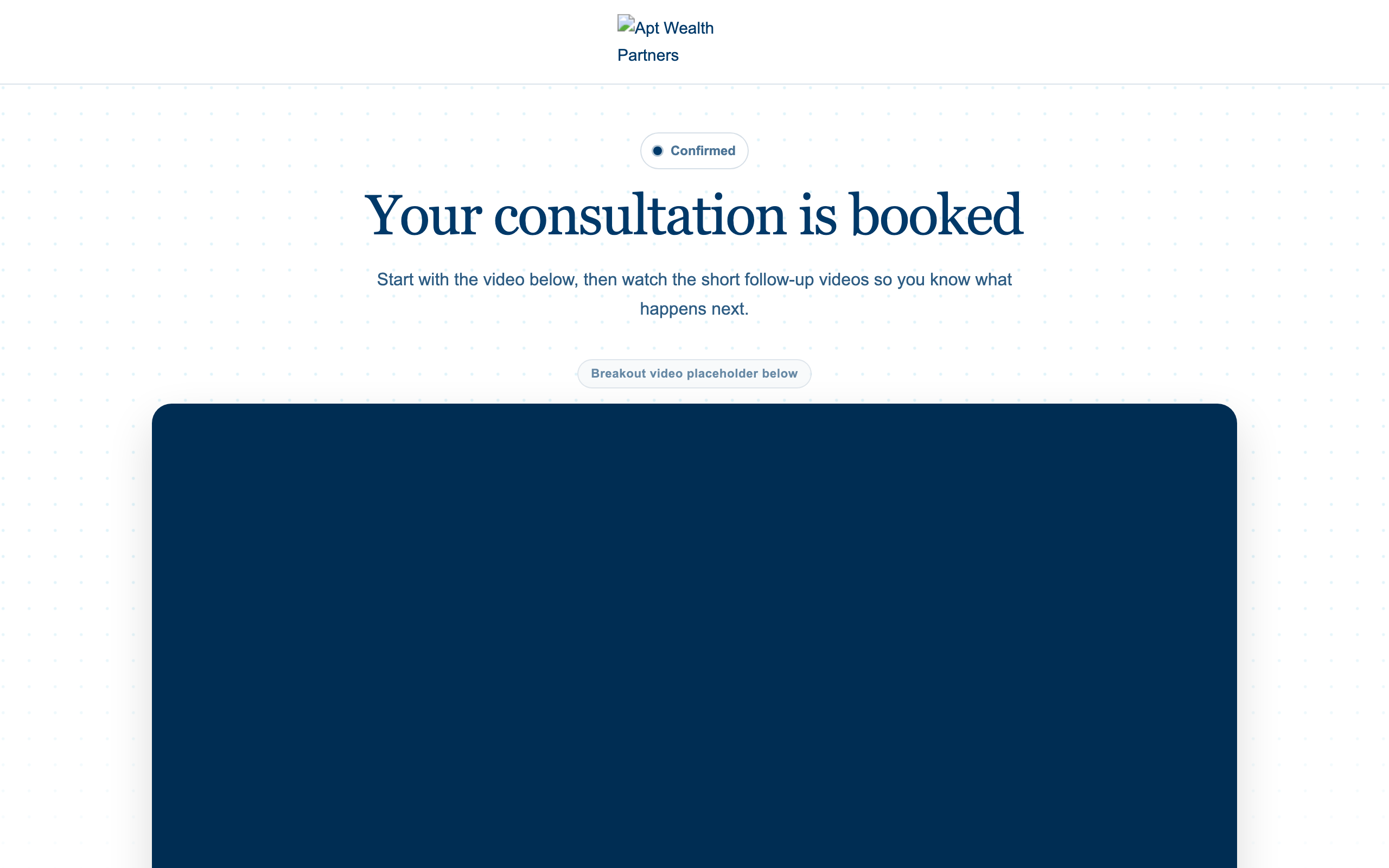 Confirmation page preview